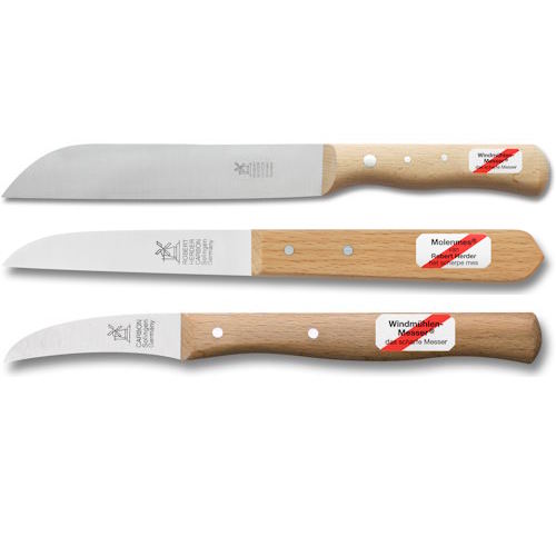 Keukenmes Groot met 2 schilmessen
