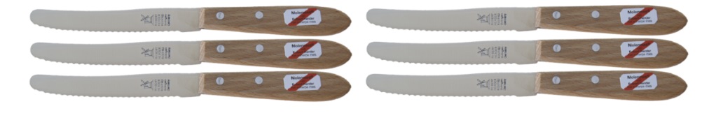 Tafelmes beukenhout, set van 6